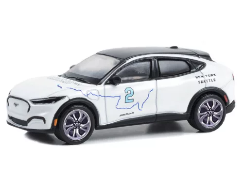 Greenlight - 1:64 2021 Ford Mustang Mach-E - New York to Seattle Transcontinental Tour "Ocean to Ocean Reimagined" (Hobby Exclusive) - GreenLight
