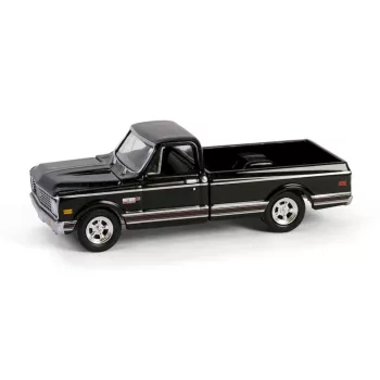   Greenlight - 1:64 1972 Chevy Cheyenne C10 Short Bed - Black (Hobby Exclusive) - GreenLight
