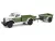 Greenlight - 1:64 1950 Dodge Power Wagon - Green & White with 1/4 Ton Cargo Trailer Solid Pack - Hitch & Tow Series 32 - GreenLight