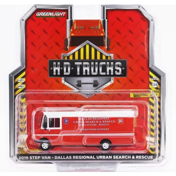   Greenlight - TRUCK STEP VAN DALLAS REGIONAL URBAN FIRE ENGINE SEARCH & RESCUE 2019 RED WHITE