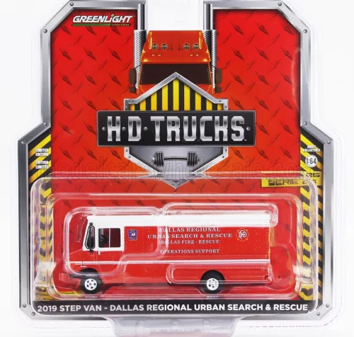 Greenlight - TRUCK STEP VAN DALLAS REGIONAL URBAN FIRE ENGINE SEARCH & RESCUE 2019 RED WHITE