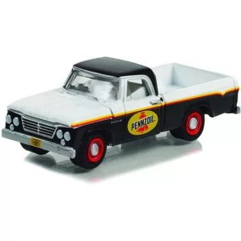   Greenlight - 1:64 Dodge D-100 1964 with Toolbox - Pennzoil - Blue Collar Collection Series 11 - GREENLIGHT