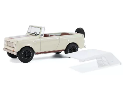 Greenlight - 1:64 1967 International Scout 800 Sportop - Cream & Brown - All-Terrain Series 17