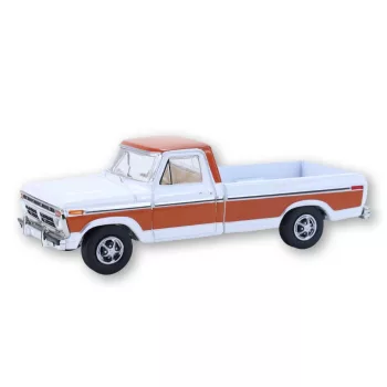   Greenlight - 1:64 1977 Ford F150 Ranger XLT - Orange & White - All-Terrain Series 17 - GreenLight