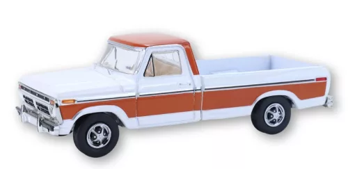 Greenlight - 1:64 1977 Ford F150 Ranger XLT - Orange & White - All-Terrain Series 17 - GreenLight