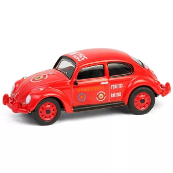   Greenlight - 1:64 Volkswagen Classic Beetle - Corpo de Bombeiros da Polícia Militar Solid Pack - Club Vee-Dub Series 20 - GreenLight