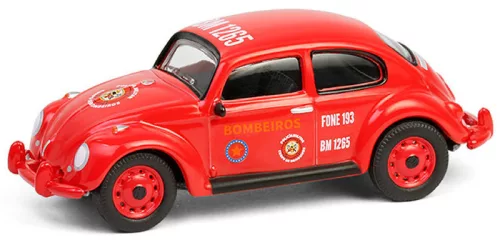 Greenlight - 1:64 Volkswagen Classic Beetle - Corpo de Bombeiros da Polícia Militar Solid Pack - Club Vee-Dub Series 20 - GreenLight