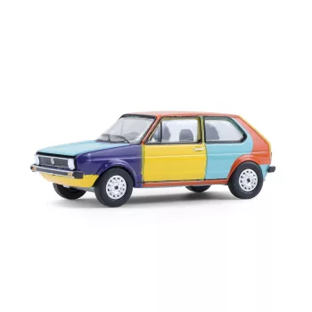   Greenlight - 1:64 1975 Volkswagen Rabbit Harlequin Tribute - Club V-Dub Series 2