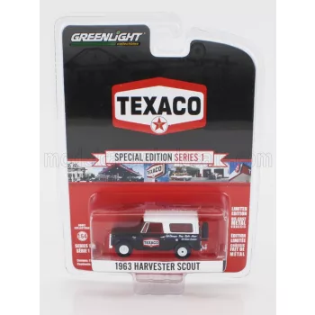 Greenlight - HARVESTER SCOUT TEXACO 1963 BLACK WHITE