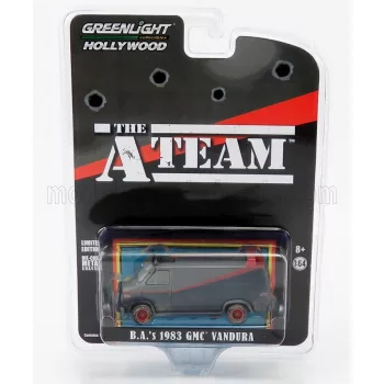   Greenlight - GMC VANDURA CARGO G.SERIES VAN WEATHERED VERSION 1983 - THE A-TEAM BLACK RED