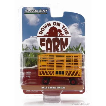 Greenlight - Trailer Bale Throw Wagon For Tractor Yellow