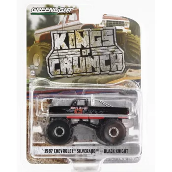   Greenlight - CHEVROLET SILVERADO PICK-UP MONSTER TRUCK BLACK KNIGHT 1987 BLACK