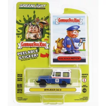 Greenlight - JEEP DJ-5 MAIL MUNCH MITCH 1970 BLUE WHITE