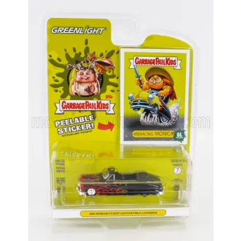   Greenlight - MERCURY EIGHT CABRIOLET OPEN LOWRAIDER 1950 - GARBAGE PAIL KIDS BLACK RED