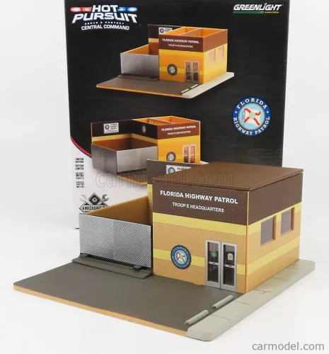 Greenlight - Accessories Set Officina Garage Mechanic'S Corner Pursuit Central Command Florida Highway Patrol Station Brown Cream