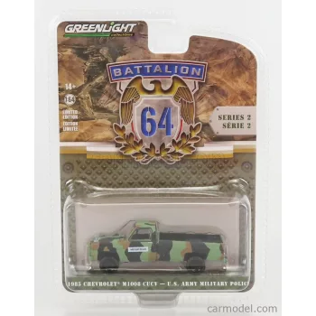   Greenlight - Chevrolet M1008 Pick-Up Open Cucv Military Police 1985 Camouflage