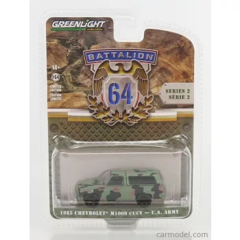   Greenlight - Chevrolet M1009 Cucv Us Army 1985 Military Camouflage