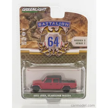 Greenlight - Jeep Gladiator Willys Pick-Up 2021 Red