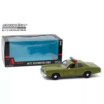   Greenlight - 1:24 The A-Team (1983-87 TV Series) - 1977 Plymouth Fury U.S. Army Police