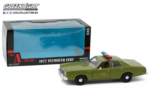 Greenlight - 1:24 The A-Team (1983-87 TV Series) - 1977 Plymouth Fury U.S. Army Police