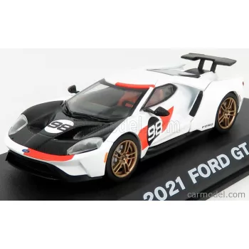   Greenlight - Ford Usa Gt N 98 2021 - Tribute 24H Daytona K.Miles L.Ruby 1966 White Carbon Red