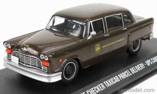 Greenlight - Checker Taxi Cab Ups Canada 1975 Brown
