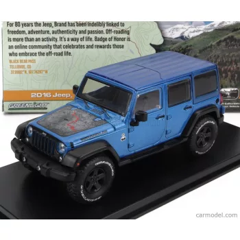   Greenlight - Jeep Wrangler Unlimited Black Bear Edition 2016 Light Blue