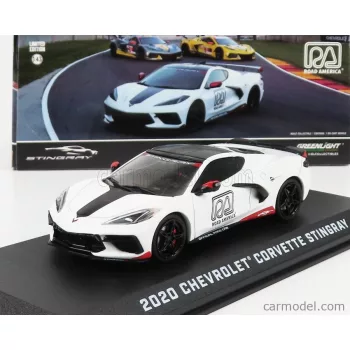   Greenlight - Chevrolet Corvette C8 Official Pace Car Road America 2020 White