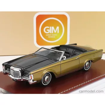   Great-Iconic-Models - Lincoln Continental Mark Iii Convertible 1971 Black Gold