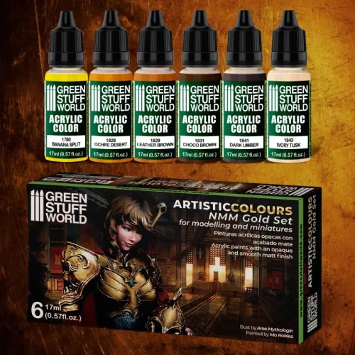 Green Stuff World - Paint Set - NMM Gold