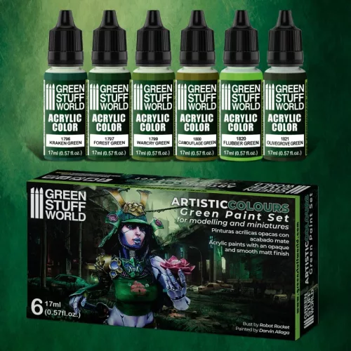 Green Stuff World - Paint Set - Green