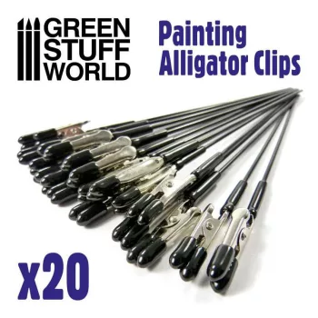 Green Stuff World - Painting Alligator Clips - Pack x20