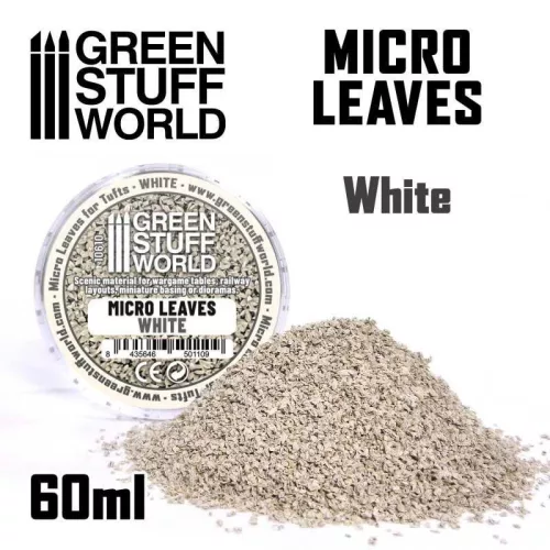 Green Stuff World - Micro Leaves - White mix (15gr)