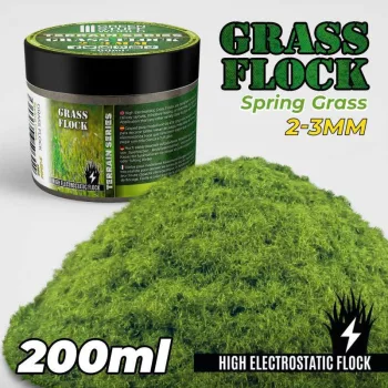   Green Stuff World - Static Grass Flock 2-3 mm - SPRING GRASS - 200 ml