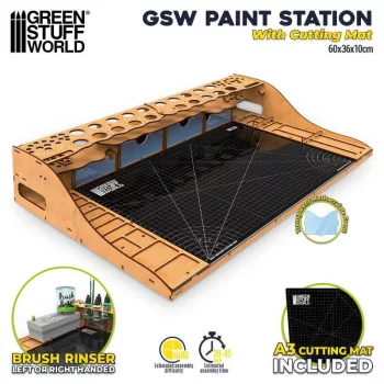 Green Stuff World - Gsw Paint Station With Cutting Mat