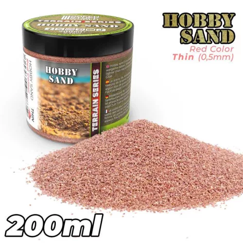 Green Stuff World - Thin Hobby Sand - Red Sand 200ml