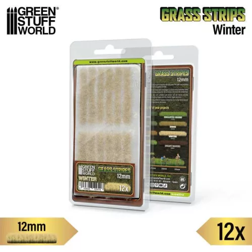 Green Stuff World - Grass Strips 12 mm - Winter - 12 pcs.