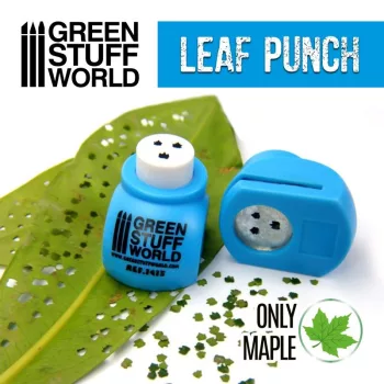   Green Stuff World - Miniature Leaf Punch MEDIUM BLUE - only maple