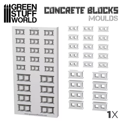 Green Stuff World - Concrete Block Silicone Mould