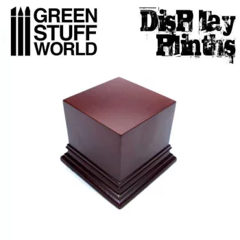   Green Stuff World - Square Top Display Plinth 6x6 cm - Hazelnut Brown