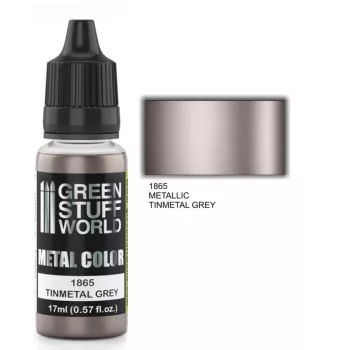 Green Stuff World - Metallic Paint TINMETAL GREY