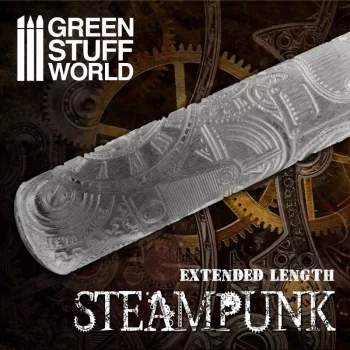   Green Stuff World - Rolling Pin STEAMPUNK (lenght: 14'50 cm, diameter: 2.5 cm, scale: 28-35 mm)