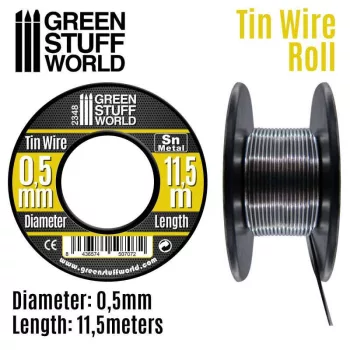   Green Stuff World - Flexible tin wire roll (thickness: 0.5mm, length: 11.5m)