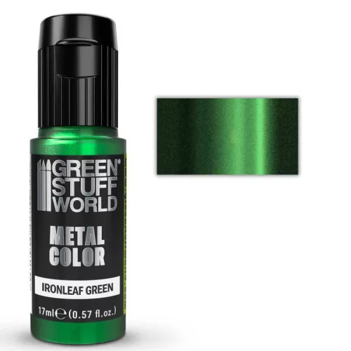 Green Stuff World - Acrylic Metal Paint - VIVID - Ironleaf Green 17ml
