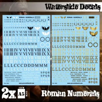 Green Stuff World - Waterslide Decals - Roman Numerals