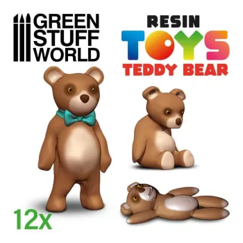   Green Stuff World - Resin Set: Teddy Bear - 12 pcs (1:48 - 1:35)