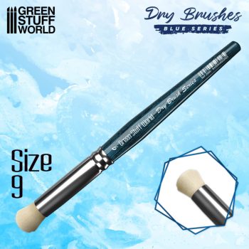 Green Stuff World - Round Brush - size #9 DRY BRUSH
