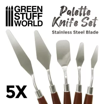 Green Stuff World - Palette Knife Tools - 5Pcs/Set