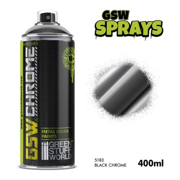 Green Stuff World - Black Chrome Spray Paint 400ml