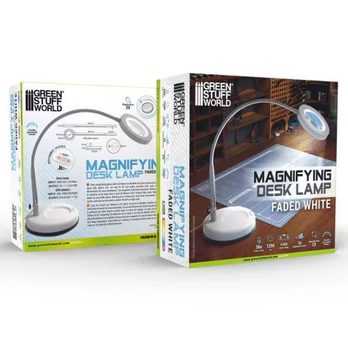 Green Stuff World - Magnifying desk lamp - WHITE